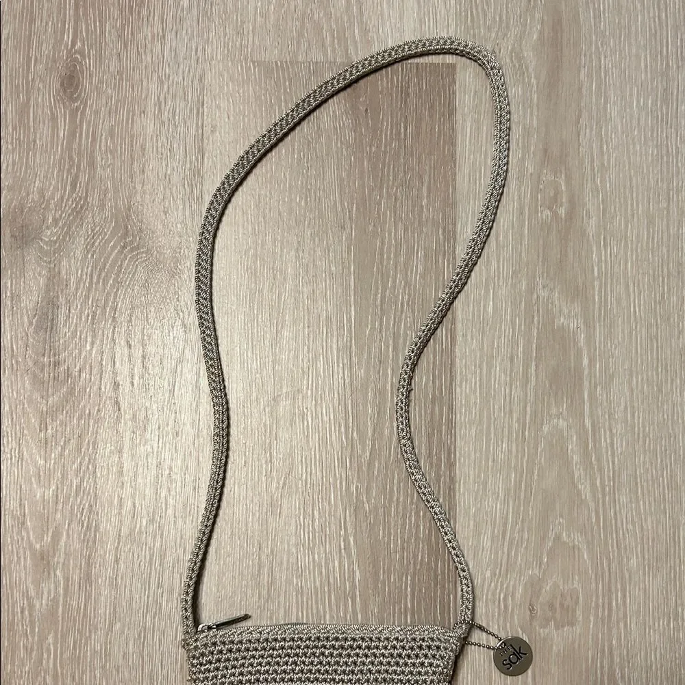 The Sak Knit Mini Crossbody Boho Tan